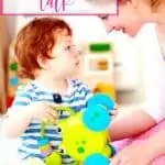 mom sitting on the floor with child how to teach your toddler to talk